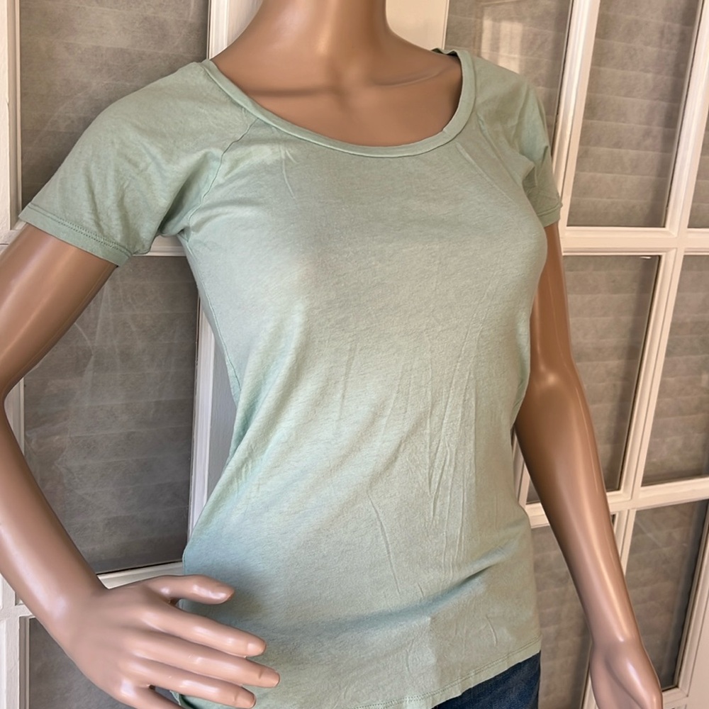 J Crew mint green fine spin short sleeve T-shirt SZ XXS